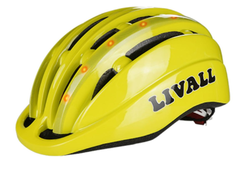 Childrens Cycling Bundle - Helmet + Horn Hornit Yellow Black Horn S