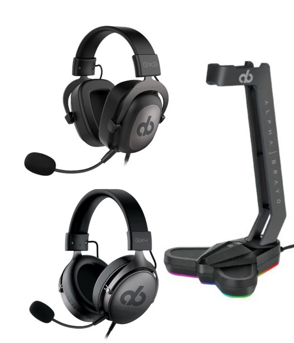 Veho Gaming Bundle - Headset & Headset stand