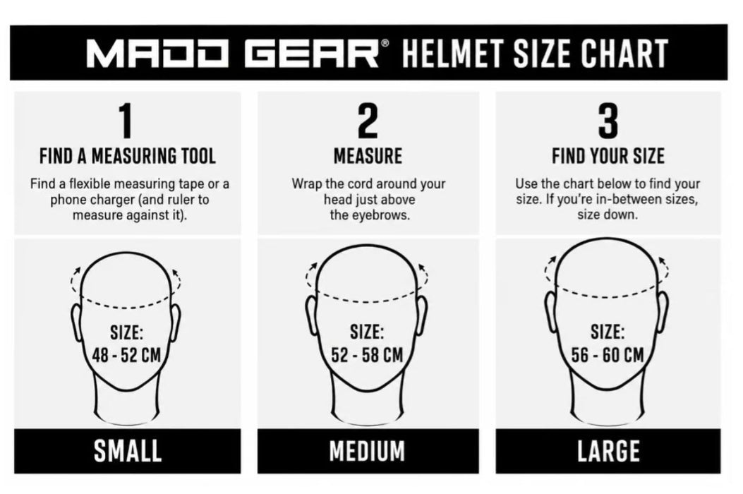 MADD GEAR ABS HELMET BLACK Helmet Madd Gear 