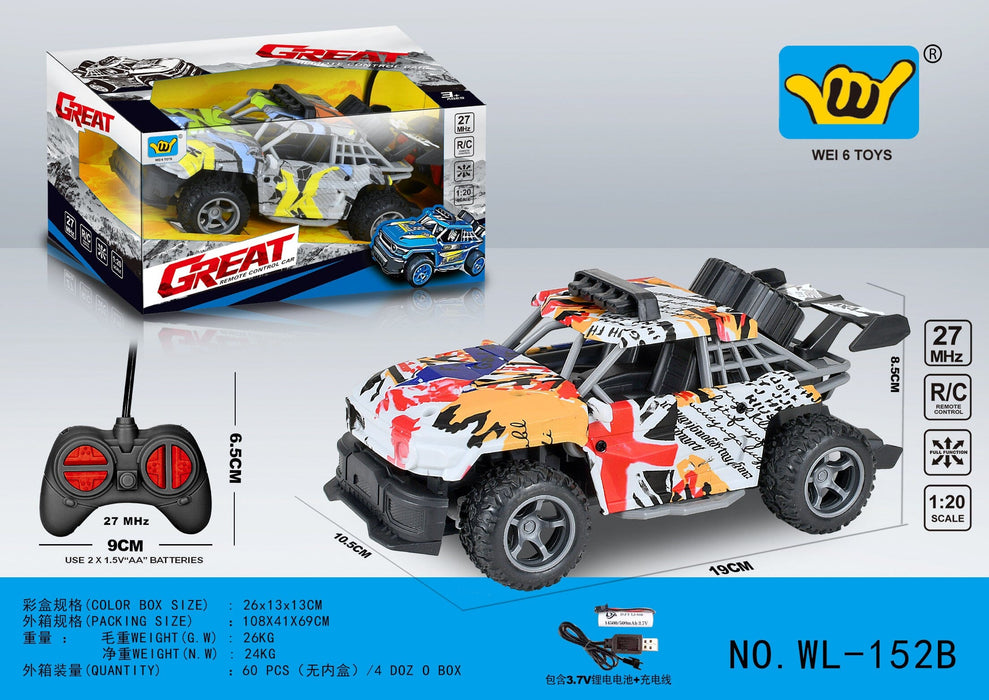 Big Rally Graffiti 4Way RC RC CAR Techoutlet 