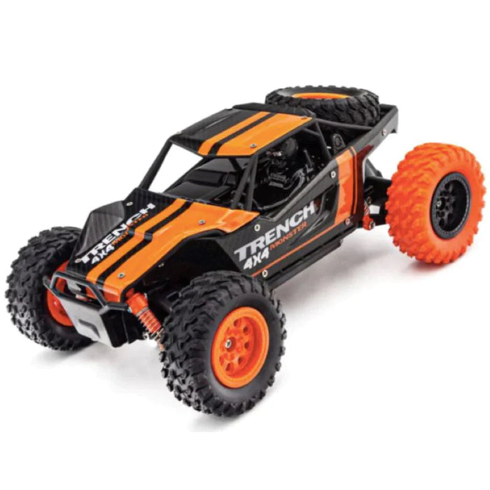 Electric Desert Truck RC Off Roader Black/Orange Toy Cars Tech Outlet 