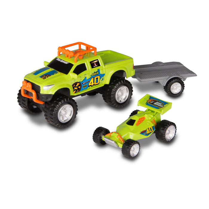 Nikko Lil' Haulers Crew Cab Pickup with Sand Buggy Nikko 