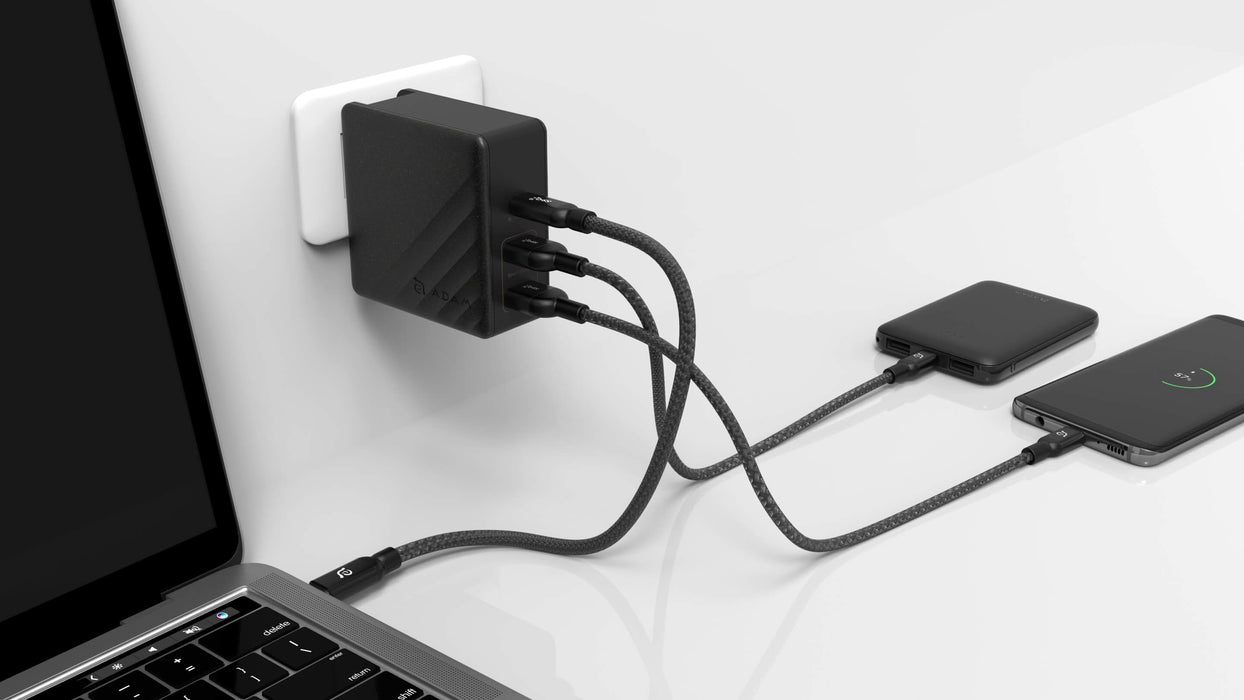 Adam Elements Omnia P7 Wall Charger with USB-C & USB-A 12 month warranty applies Adam Elements 