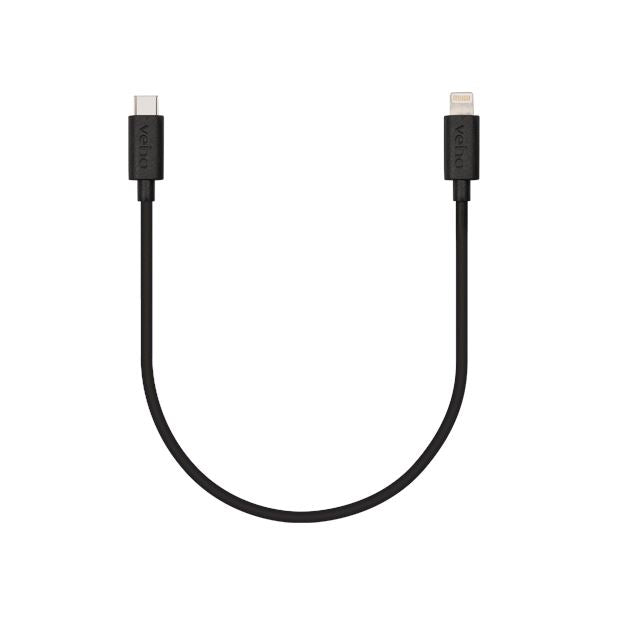 Veho USB-C™ to Lightning Charge and Sync Cable (0.2m/0.7ft) Portable Power Accessories Techoutlet 