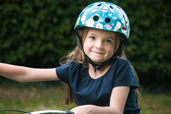 Mini Hornit LIDS Children's Bicycle & Scooter Helmets with Flashing Safety Lights - ICE CREAM Style 12 month warranty applies Hornit 